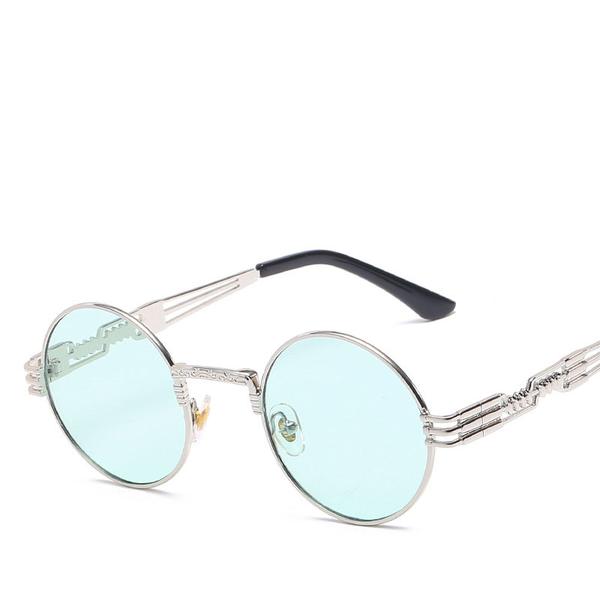 Load image into Gallery viewer, EPOCA RETRO CLEAR GREEN LENS SUNGLASSES
