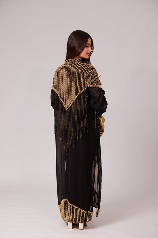 KIMONO EMBELLI NOIR SHAMS